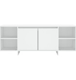 VidaXL Tv-meubel 130x35x50 cm bewerkt hout wit