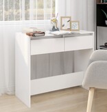 VidaXL Wandtafel 89x41x76,5 cm bewerkt hout wit