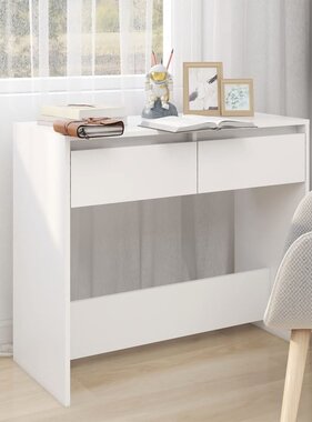 VidaXL Wandtafel 89x41x76,5 cm bewerkt hout wit