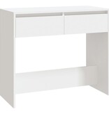 VidaXL Wandtafel 89x41x76,5 cm bewerkt hout wit