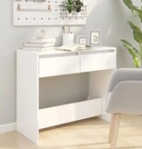 VidaXL Wandtafel 89x41x76,5 cm bewerkt hout wit