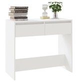 VidaXL Wandtafel 89x41x76,5 cm bewerkt hout wit