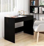 VidaXL Bureau 101x50x76,5 cm bewerkt hout zwart