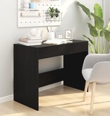 VidaXL Bureau 101x50x76,5 cm bewerkt hout zwart