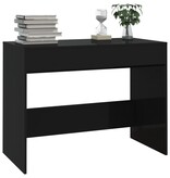 VidaXL Bureau 101x50x76,5 cm bewerkt hout zwart