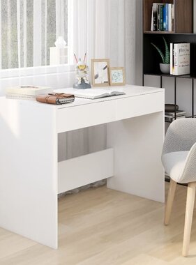 VidaXL Bureau 101x50x76,5 cm spaanplaat wit