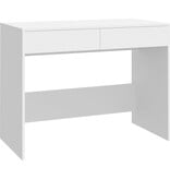 VidaXL Bureau 101x50x76,5 cm spaanplaat wit
