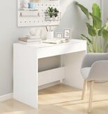 VidaXL Bureau 101x50x76,5 cm spaanplaat wit