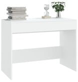 VidaXL Bureau 101x50x76,5 cm spaanplaat wit