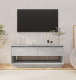 VidaXL Tv-meubel 102x41x44 cm bewerkt hout betongrijs