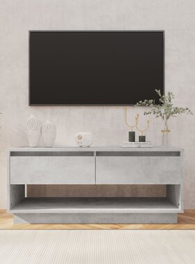 VidaXL Tv-meubel 102x41x44 cm bewerkt hout betongrijs
