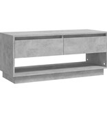 VidaXL Tv-meubel 102x41x44 cm bewerkt hout betongrijs
