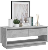 VidaXL Tv-meubel 102x41x44 cm bewerkt hout betongrijs