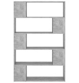 VidaXL Boekenkast/kamerscherm 100x24x155 cm bewerkt hout betongrijs