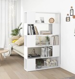 VidaXL Boekenkast/kamerscherm 100x24x155 cm bewerkt hout wit