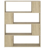 VidaXL Boekenkast/kamerscherm 100x24x124 cm sonoma eikenkleurig