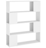 VidaXL Boekenkast/kamerscherm 100x24x124 cm wit