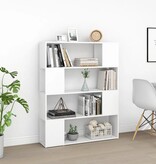 VidaXL Boekenkast/kamerscherm 100x24x124 cm wit