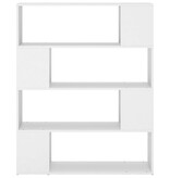 VidaXL Boekenkast/kamerscherm 100x24x124 cm wit