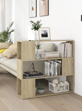 VidaXL vidaXLBoekenkast/kamerscherm 100x24x94 cm sonoma eikenkleurig