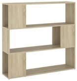 VidaXL vidaXLBoekenkast/kamerscherm 100x24x94 cm sonoma eikenkleurig