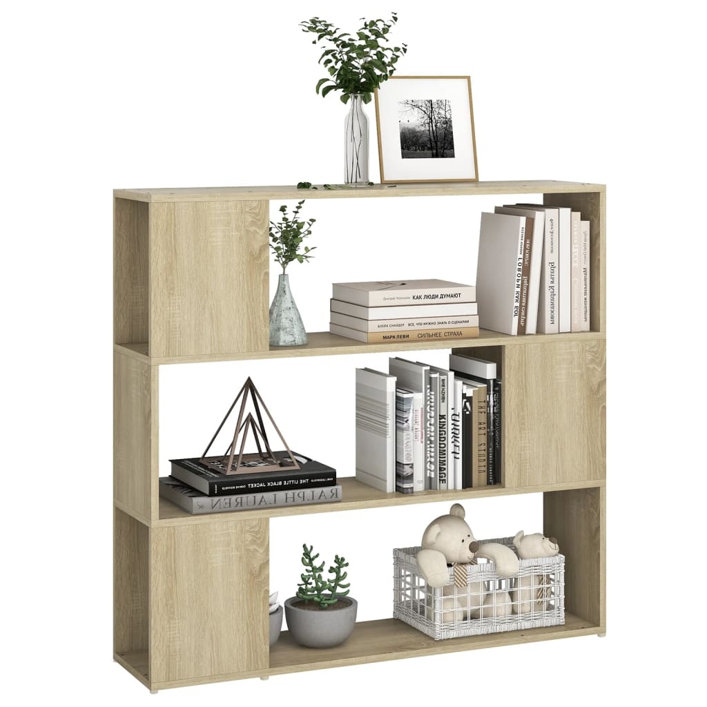 VidaXL vidaXLBoekenkast/kamerscherm 100x24x94 cm sonoma eikenkleurig