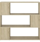 VidaXL vidaXLBoekenkast/kamerscherm 100x24x94 cm sonoma eikenkleurig