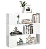 VidaXL Boekenkast/kamerscherm 100x24x94 cm wit