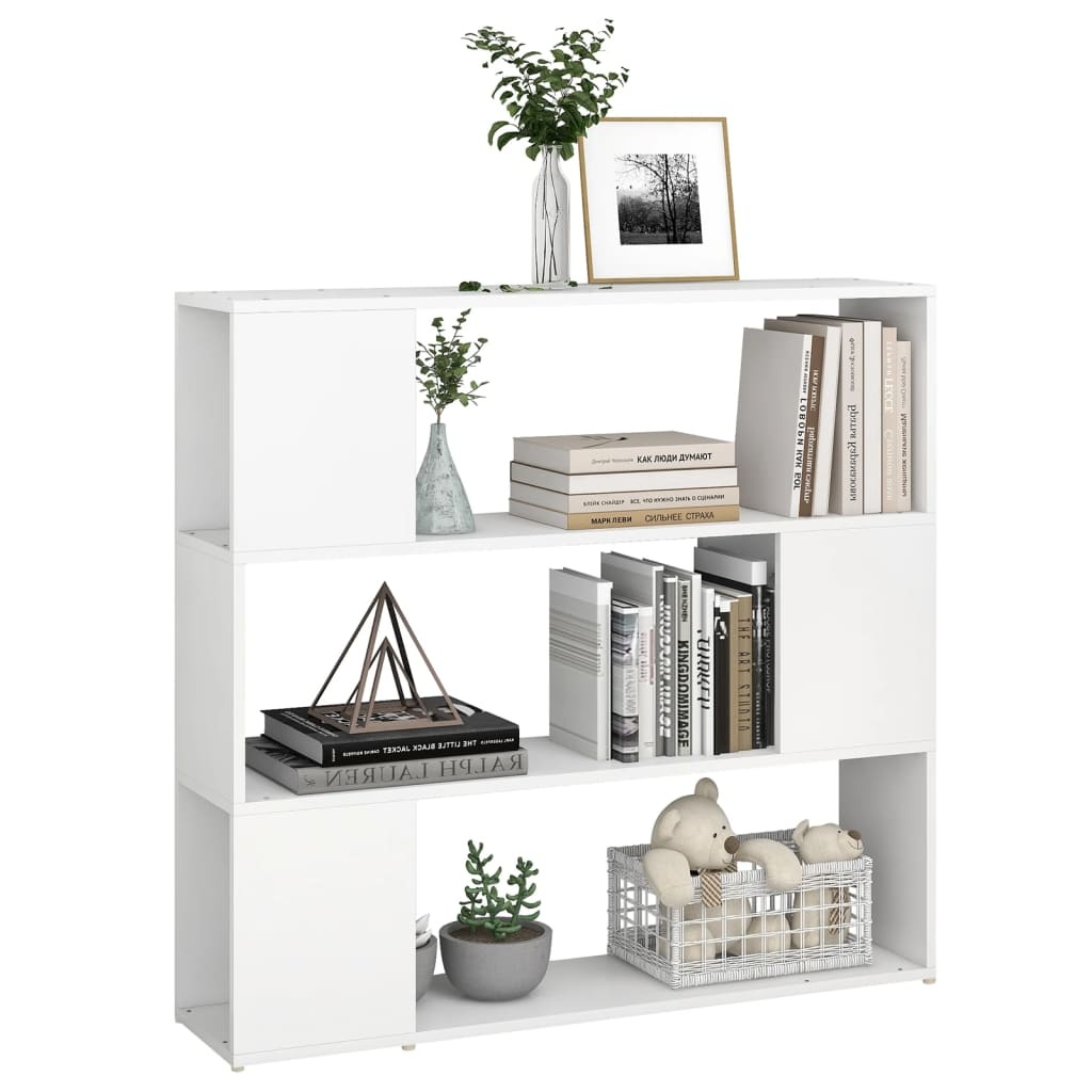 VidaXL Boekenkast/kamerscherm 100x24x94 cm wit