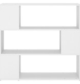 VidaXL Boekenkast/kamerscherm 100x24x94 cm wit