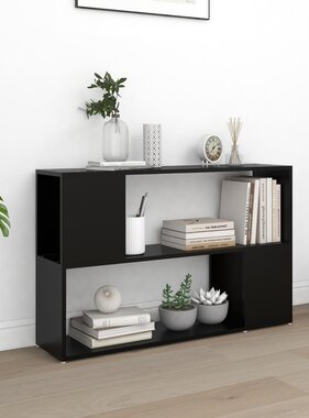 VidaXL Boekenkast 100x24x63 cm spaanplaat zwart
