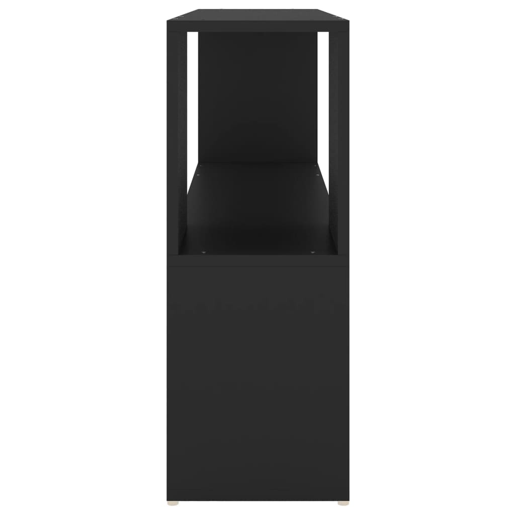 VidaXL Boekenkast 100x24x63 cm spaanplaat zwart