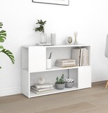 VidaXL Boekenkast 100x24x63 cm bewerkt hout wit