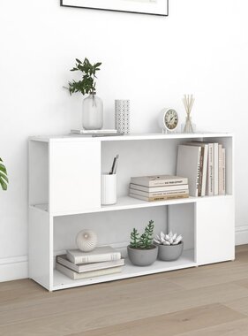 VidaXL Boekenkast 100x24x63 cm bewerkt hout wit