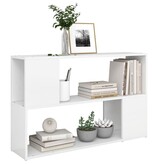 VidaXL Boekenkast 100x24x63 cm bewerkt hout wit