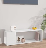 VidaXL Tv-meubel 100x24x32 cm bewerkt hout hoogglans wit