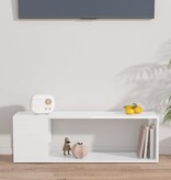 VidaXL Tv-meubel 100x24x32 cm bewerkt hout hoogglans wit