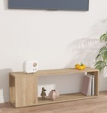 VidaXL Tv-meubel 100x24x32 cm bewerkt hout sonoma eikenkleurig