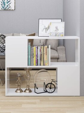 VidaXL Tv-meubel 80x24x63 cm bewerkt hout wit