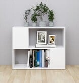 VidaXL Tv-meubel 80x24x63 cm bewerkt hout wit