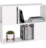 VidaXL Tv-meubel 80x24x63 cm bewerkt hout wit