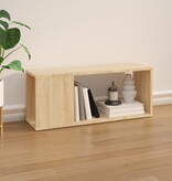 VidaXL Tv-meubel 80x24x32 cm bewerkt hout sonoma eikenkleurig