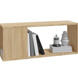 VidaXL Tv-meubel 80x24x32 cm bewerkt hout sonoma eikenkleurig