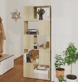 VidaXL Boekenkast/kamerscherm 60x24x155 cm sonoma eikenkleurig