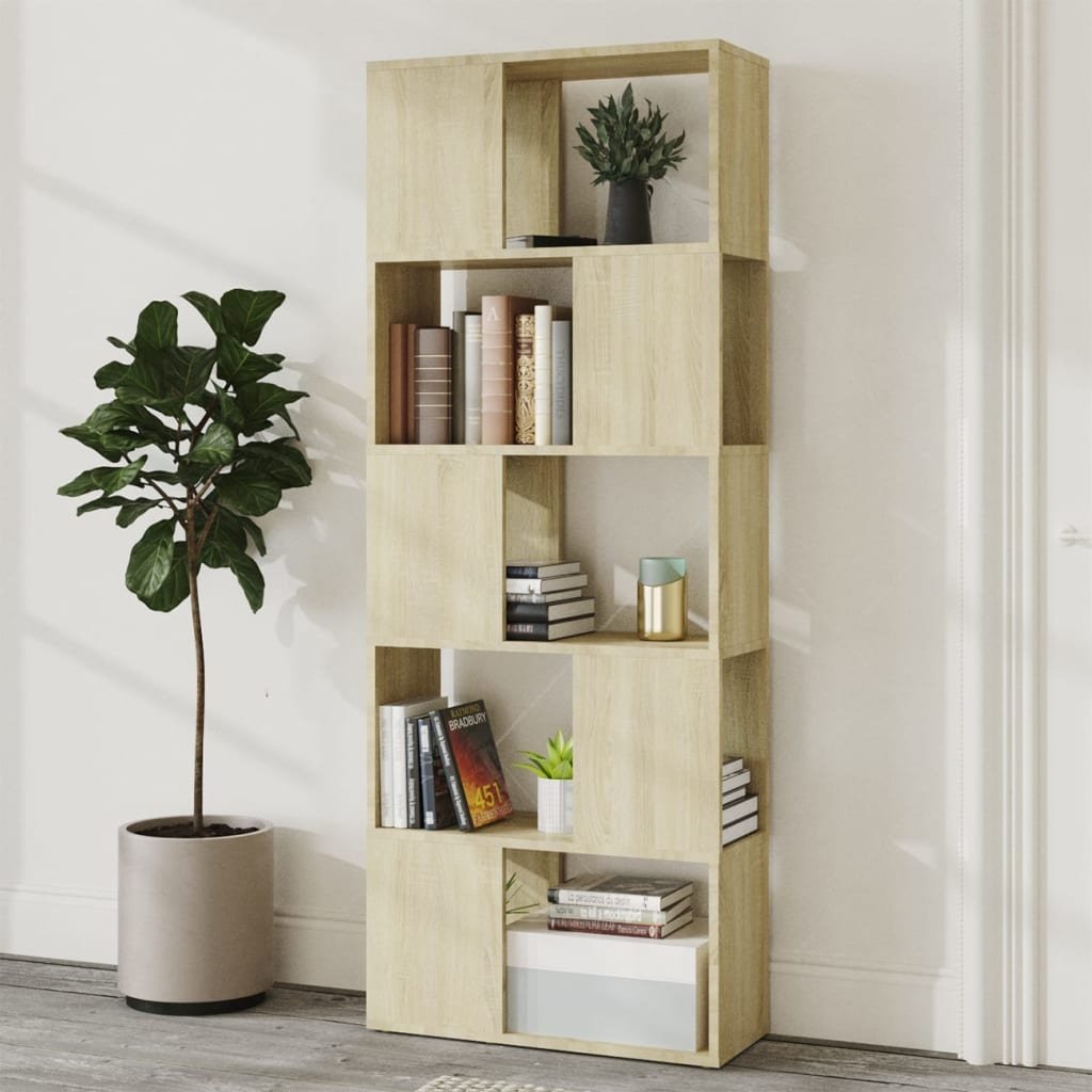 VidaXL Boekenkast/kamerscherm 60x24x155 cm sonoma eikenkleurig