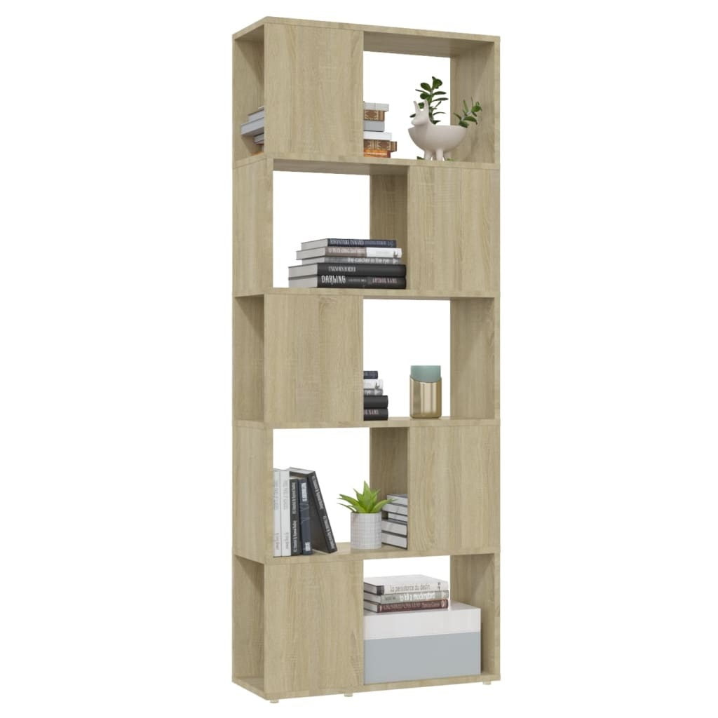 VidaXL Boekenkast/kamerscherm 60x24x155 cm sonoma eikenkleurig