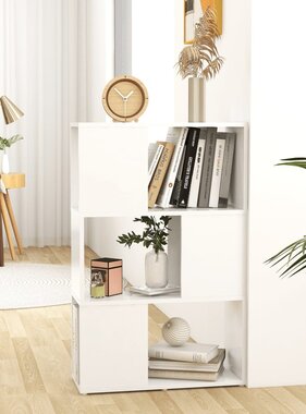 VidaXL Boekenkast/kamerscherm 60x24x94 cm bewerkt hout wit
