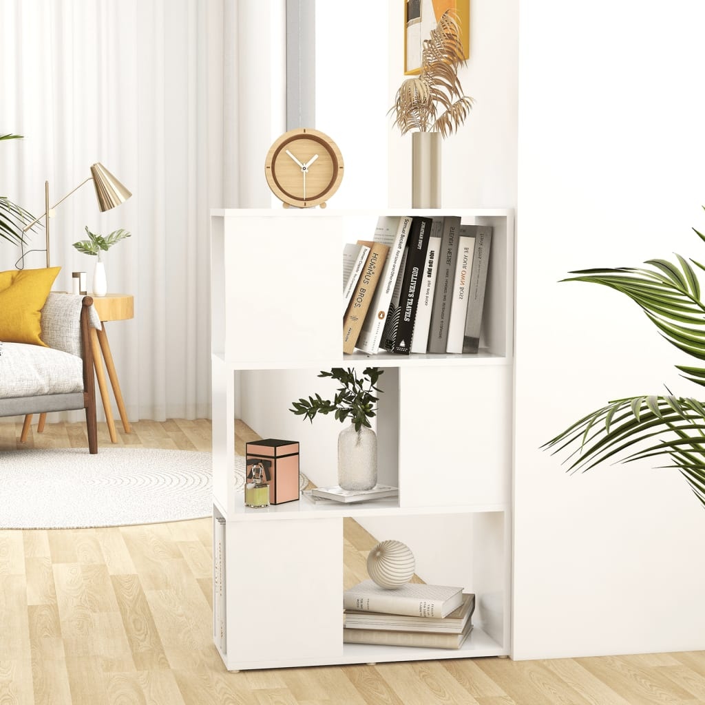 VidaXL Boekenkast/kamerscherm 60x24x94 cm bewerkt hout wit
