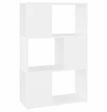 VidaXL Boekenkast/kamerscherm 60x24x94 cm bewerkt hout wit