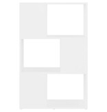 VidaXL Boekenkast/kamerscherm 60x24x94 cm bewerkt hout wit